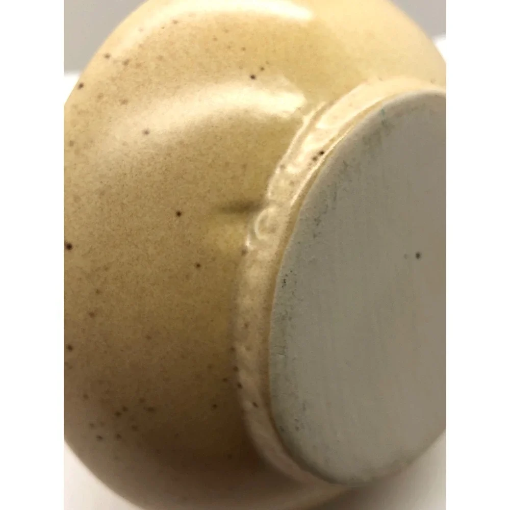 Vintage Ceramic Butterfly Floral Bud Vase Speckled Cream Nature Decor 5 Inch